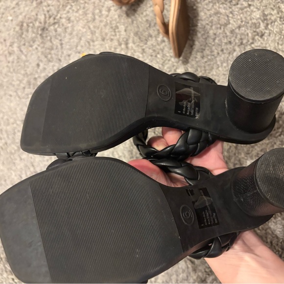 A New Day Women's Double Braided Sandals - Black and Tan - Picture 7 of 10